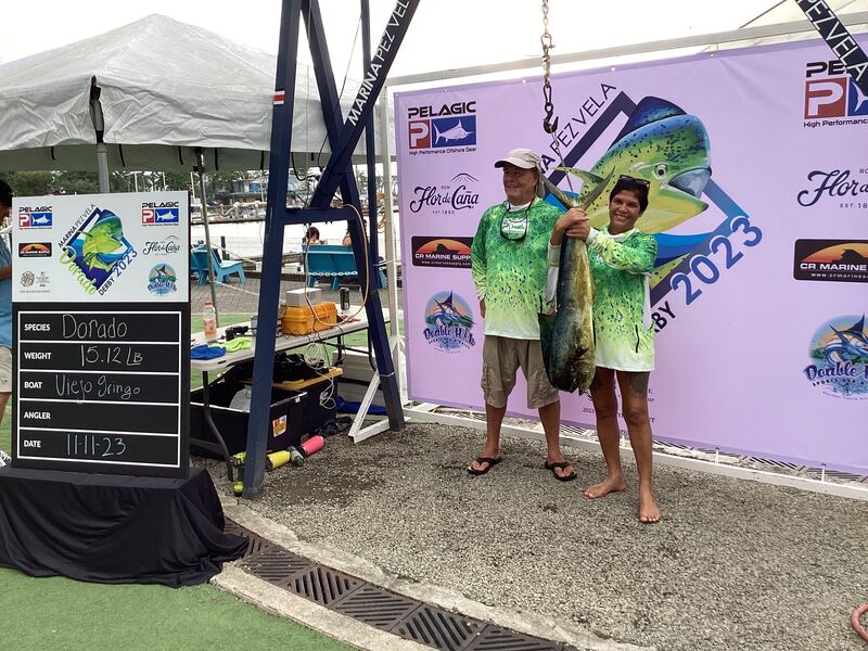 Image of a Dorado caught by Cecilia Zm on team El Viejo Gringo at the 2023 DORADO DERBY