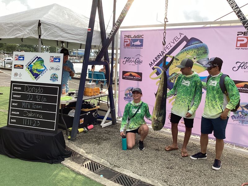 Image of a Dorado caught by Sabrina Leiva on team MPV TEAM at the 2023 DORADO DERBY